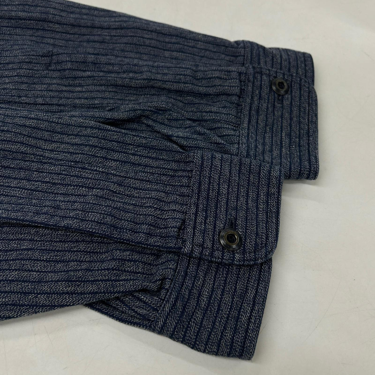 RRL Indigo Stripe Work Shirt Jacket Size L