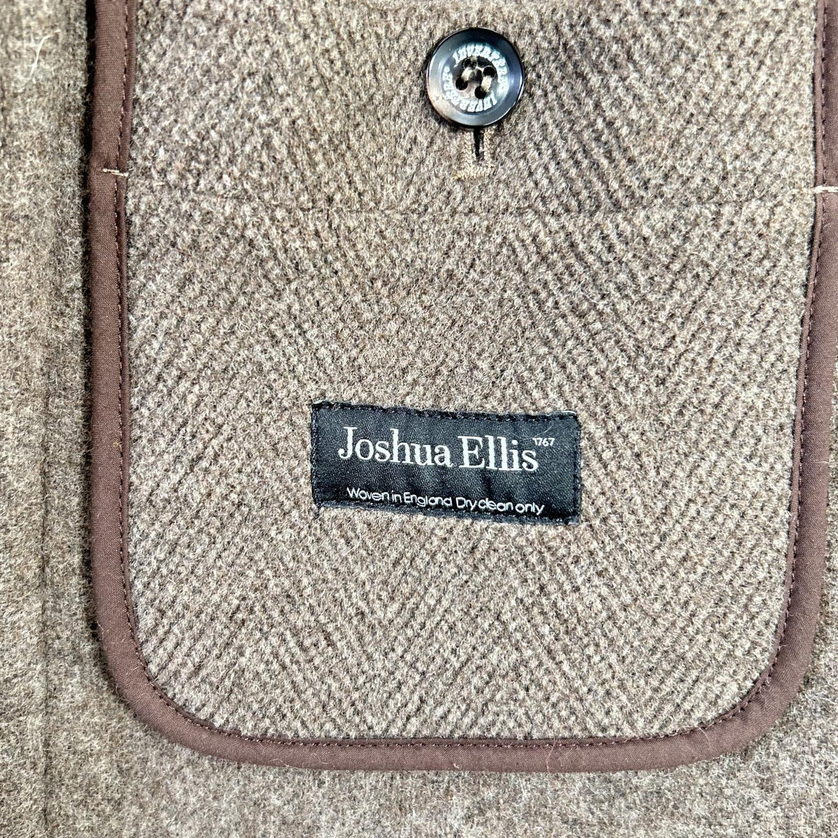 INVERTERE Joshua Ellis Wool Long Duffle Coat Brown Size 36