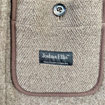 INVERTERE Joshua Ellis Wool Long Duffle Coat Brown Size 36