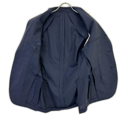 LARDINI JI801AQ 3B Tailored 100% Wool Blazer Navy Size 44