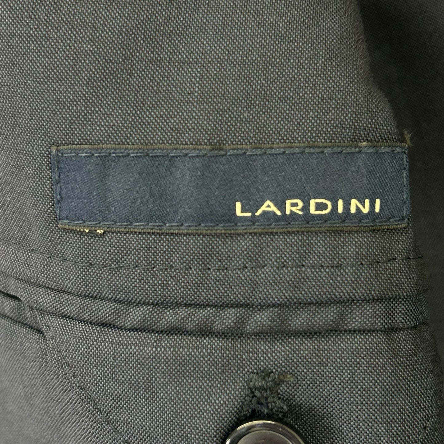 LARDINI JI801AQ 3B Tailored 100% Wool Blazer Navy Size 44