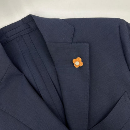 LARDINI JI801AQ 3B Tailored 100% Wool Blazer Navy Size 44