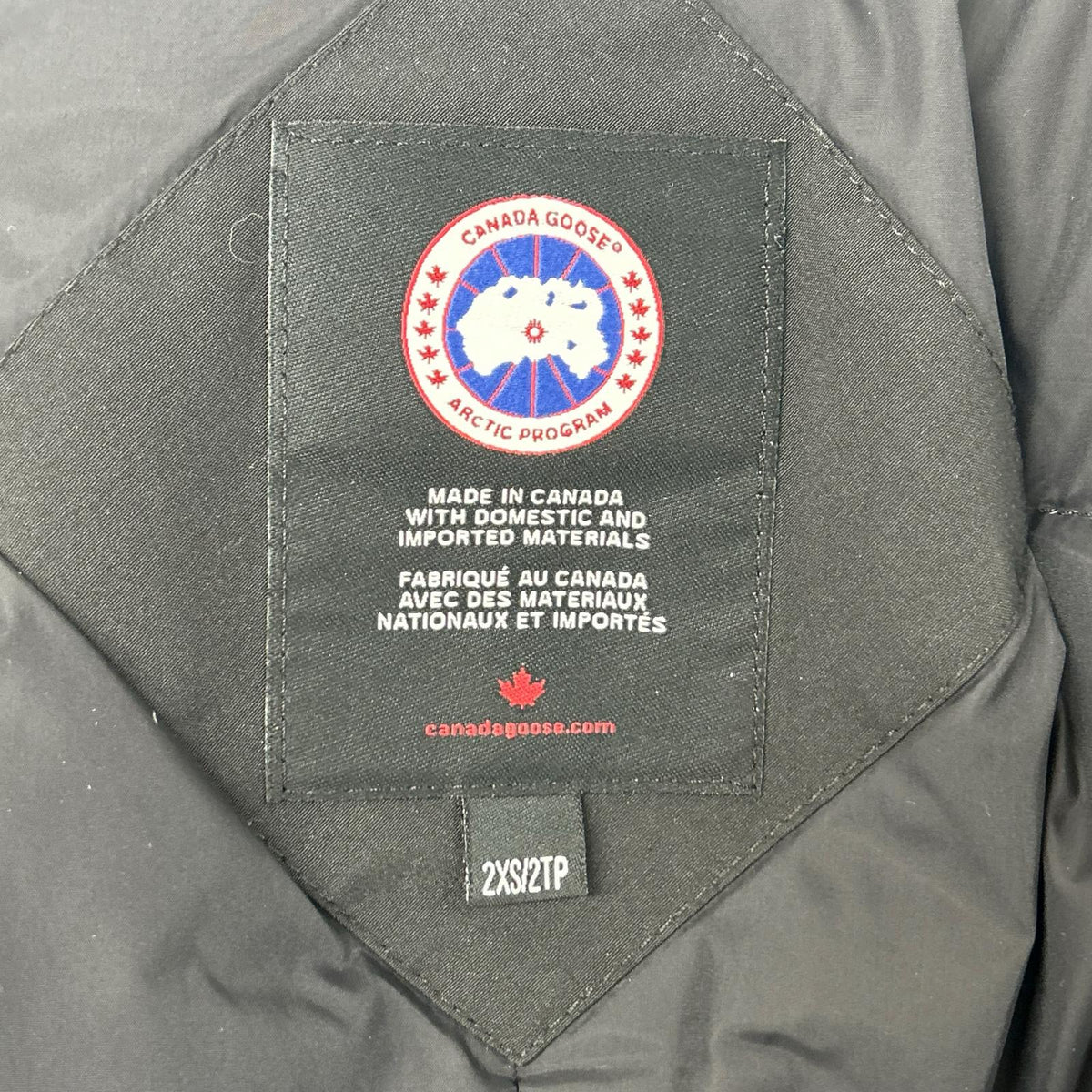 CANADA GOOSE Jasper Down Parka Black Size 2XS/2TP