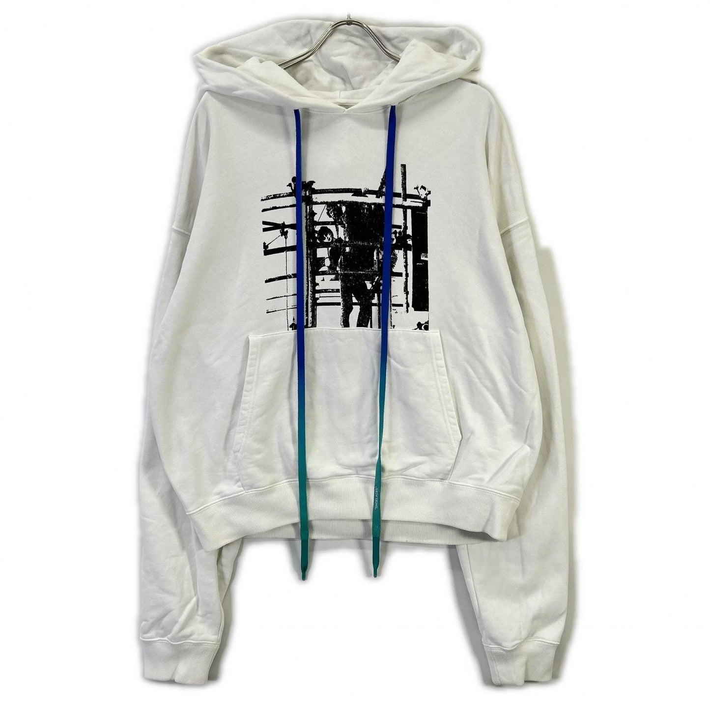 OFF-WHITE 19AW Scaffolding Over Hoodie White Size L