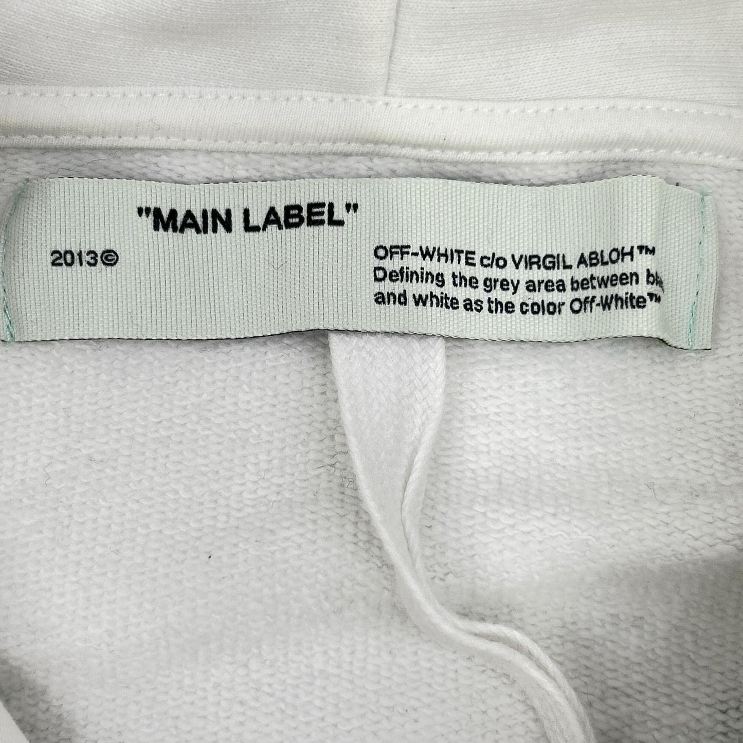 OFF-WHITE 19AW Scaffolding Over Hoodie White Size L