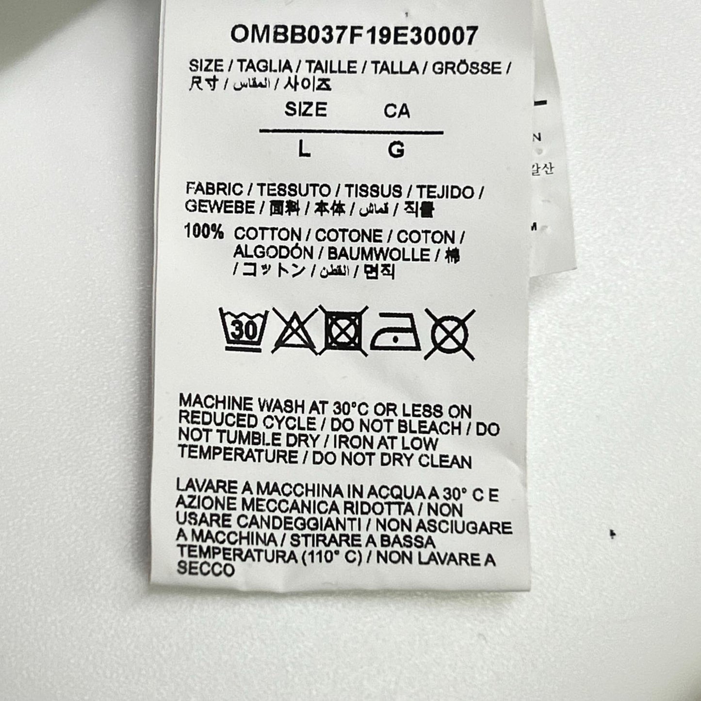 OFF-WHITE 19AW Scaffolding Over Hoodie White Size L