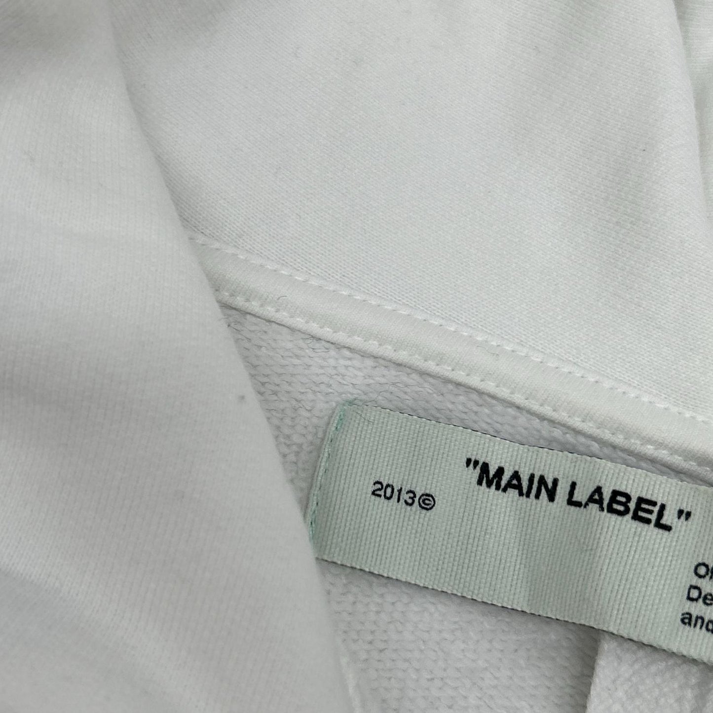 OFF-WHITE 19AW Scaffolding Over Hoodie White Size L