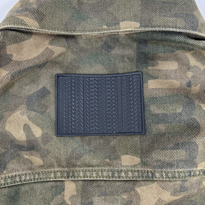 MARC JACOBS Khaki Camo Big Trucker Jacket Size XL