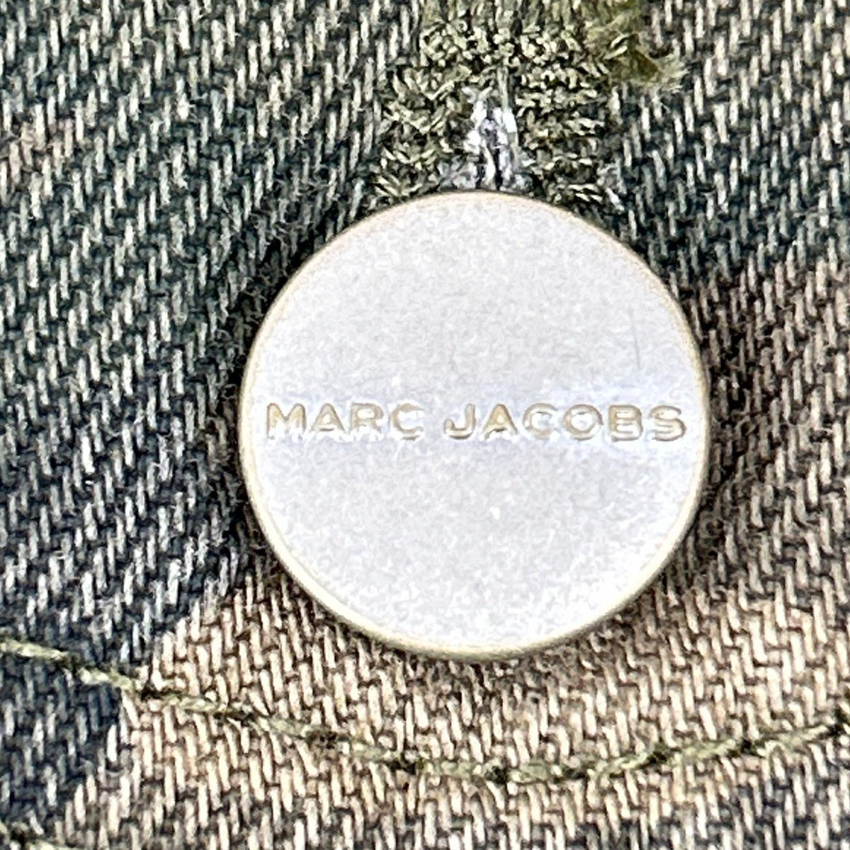 MARC JACOBS Khaki Camo Big Trucker Jacket Size XL