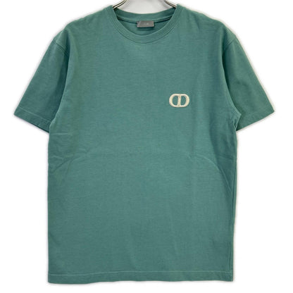 DIOR Green CD Logo Cotton T-Shirt Size S