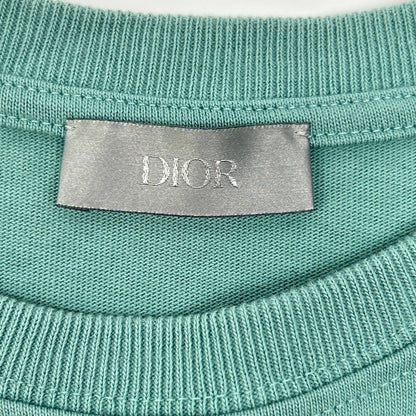 DIOR Green CD Logo Cotton T-Shirt Size S