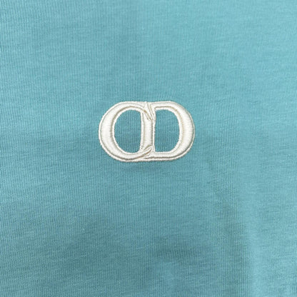DIOR Green CD Logo Cotton T-Shirt Size S
