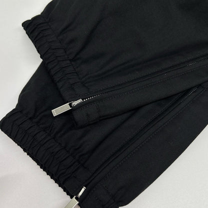 DIOR Black Wool Tailored Track Pants Sweatpants Size 44