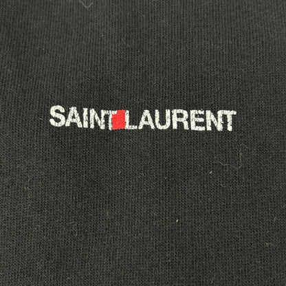 SAINT LAURENT PARIS 17 Black Logo Hoodie Size XS
