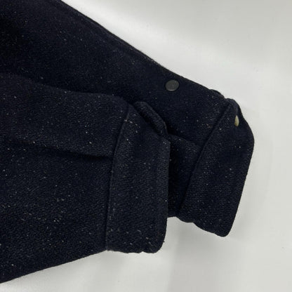 YvesSaintLaurent 90s Navy Wool Boa Collar Jacket