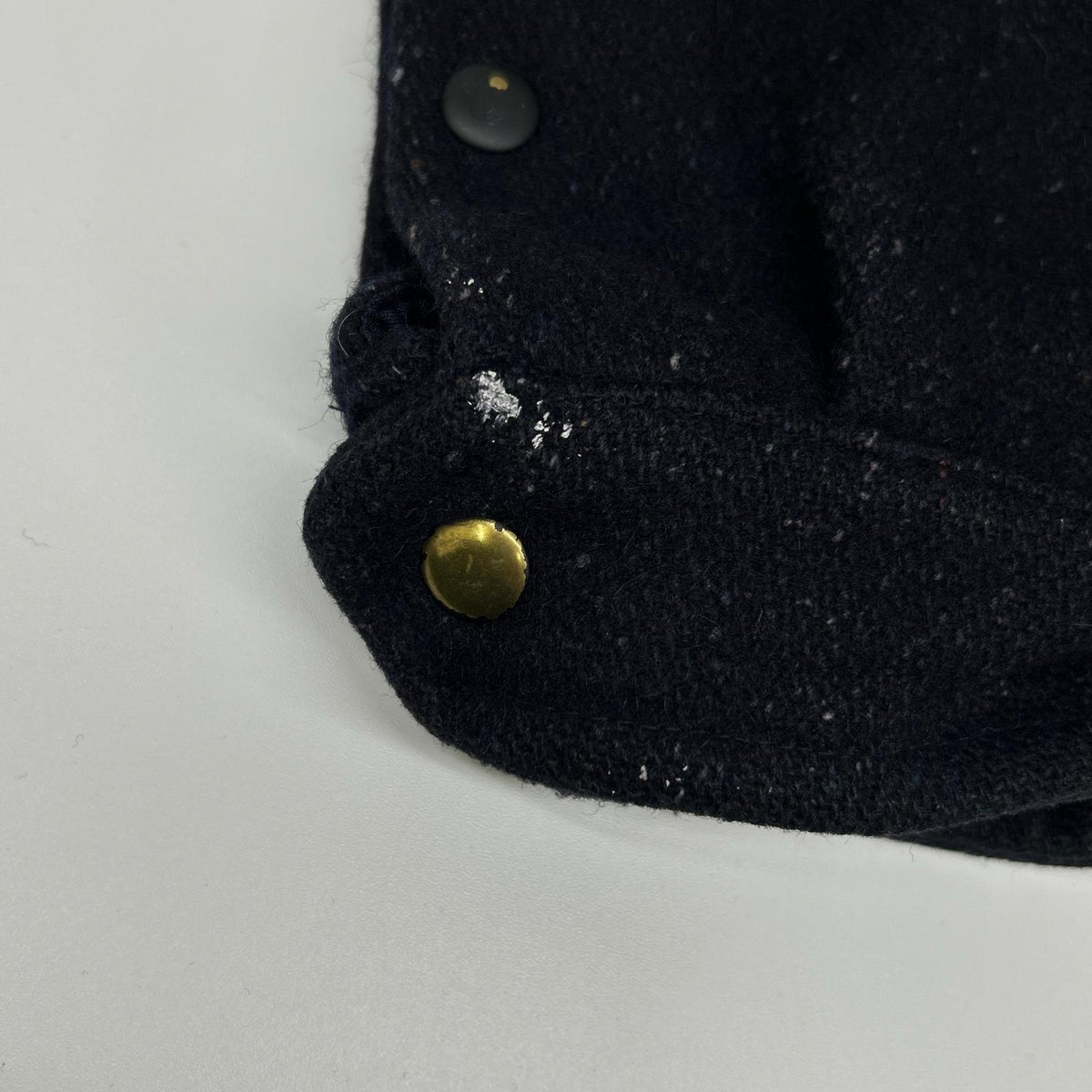 YvesSaintLaurent 90s Navy Wool Boa Collar Jacket