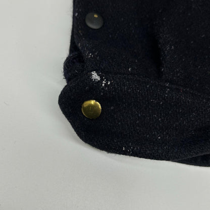 YvesSaintLaurent 90s Navy Wool Boa Collar Jacket