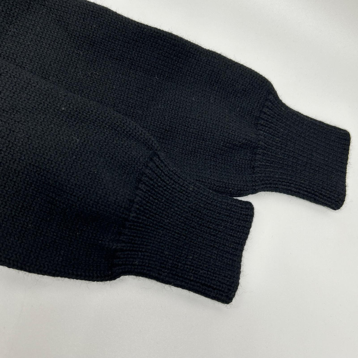 GIVENCHY Black Wool Logo Knit Sweater Size XS