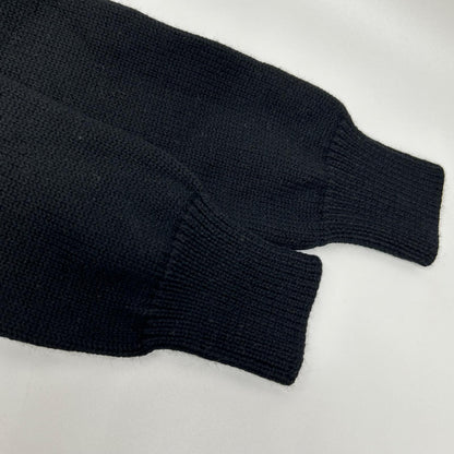 GIVENCHY Black Wool Logo Knit Sweater Size XS