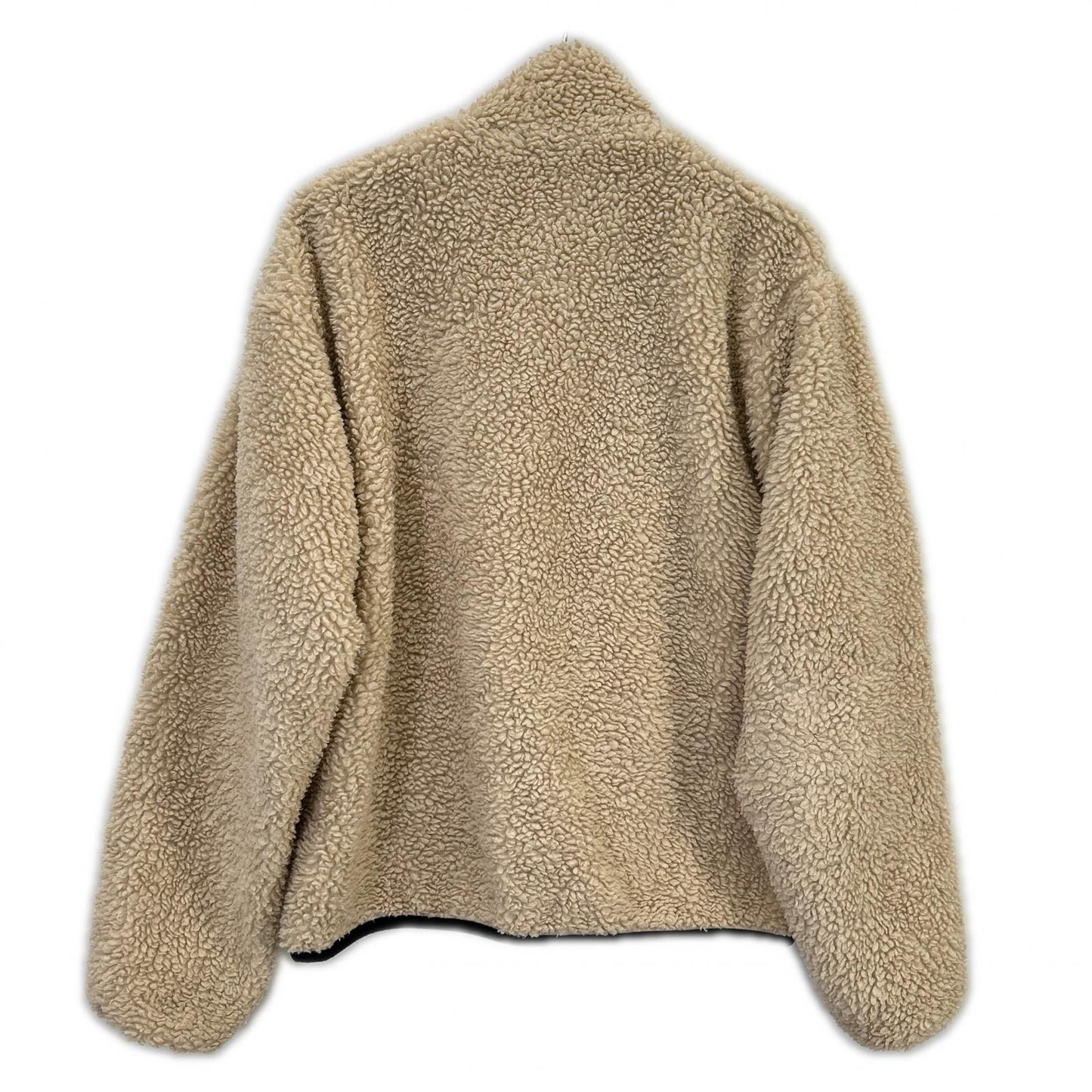 Stussy Black/Beige Sherpa Reversible Jacket Size M