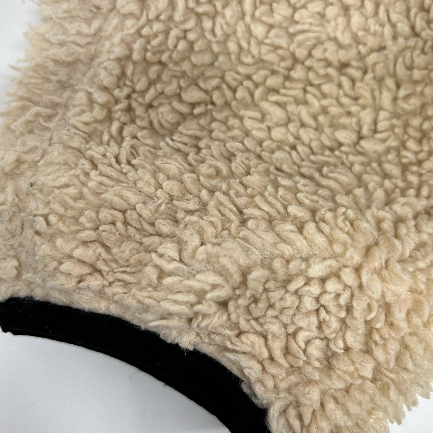 Stussy Black/Beige Sherpa Reversible Jacket Size M
