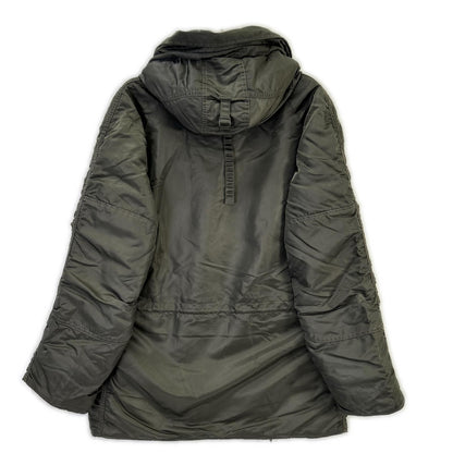 ALPHA INDUSTRIES N-3B Nylon Flight Jacket Khaki Size M