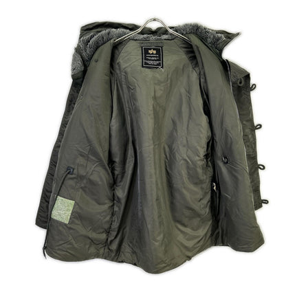 ALPHA INDUSTRIES N-3B Nylon Flight Jacket Khaki Size M