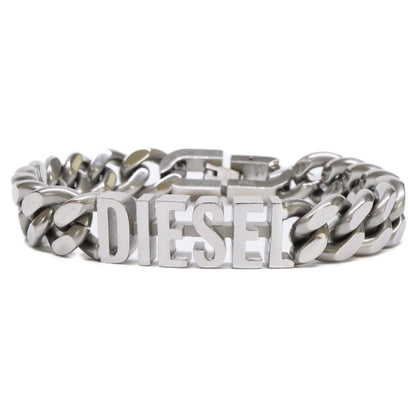 DIESEL DX1389040 Logo Curb Bracelet Silver Size ONE SIZE