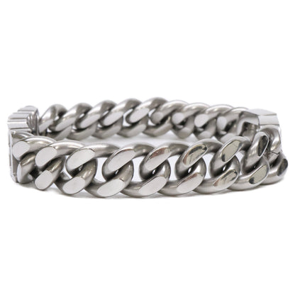 DIESEL DX1389040 Logo Curb Bracelet Silver Size ONE SIZE