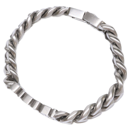 DIESEL DX1389040 Logo Curb Bracelet Silver Size ONE SIZE