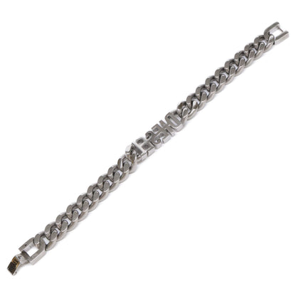 DIESEL DX1389040 Logo Curb Bracelet Silver Size ONE SIZE