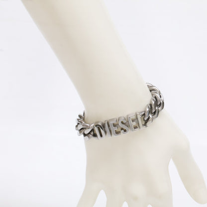 DIESEL DX1389040 Logo Curb Bracelet Silver Size ONE SIZE