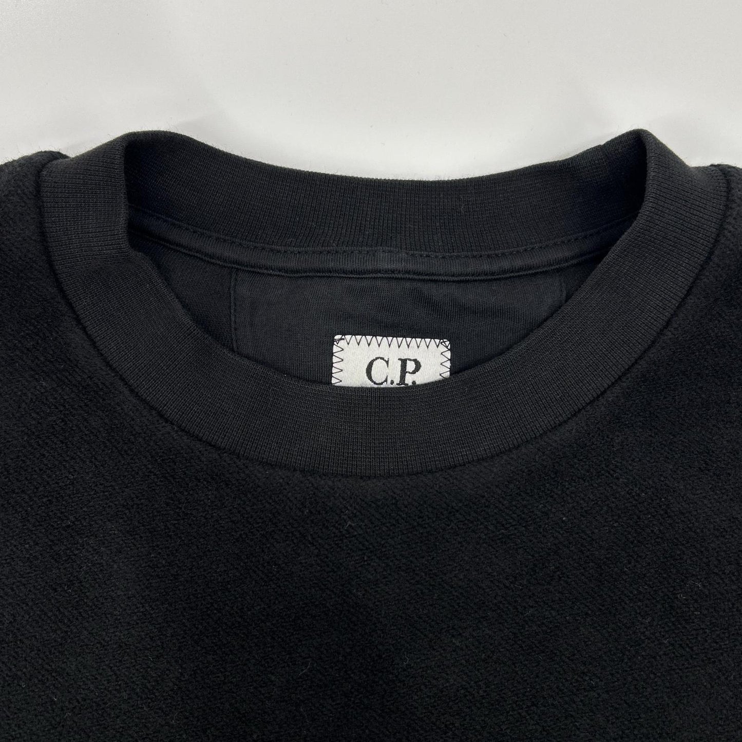 C.P.COMPANY FW25 Brushed Fleece Sweatshirt Black