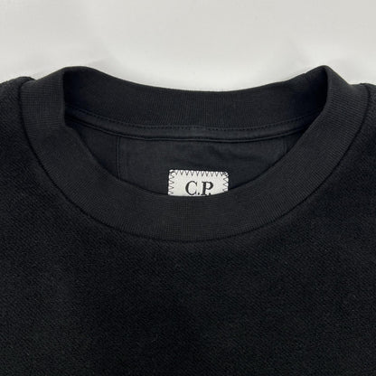 C.P.COMPANY FW25 Brushed Fleece Sweatshirt Black