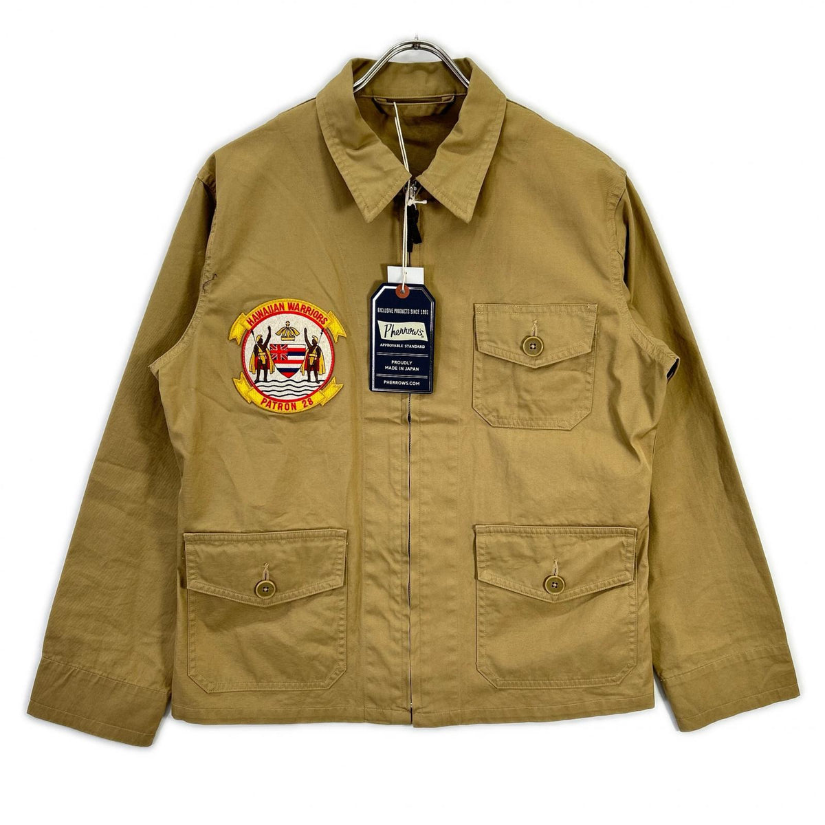 Pherrow's U.S. Navy Summer Flight Jacket Beige Size 38