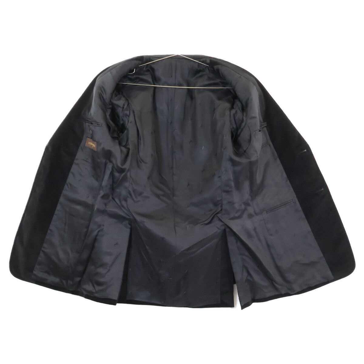 LOUIS VUITTON Velour 2B Single Breasted Suit Black