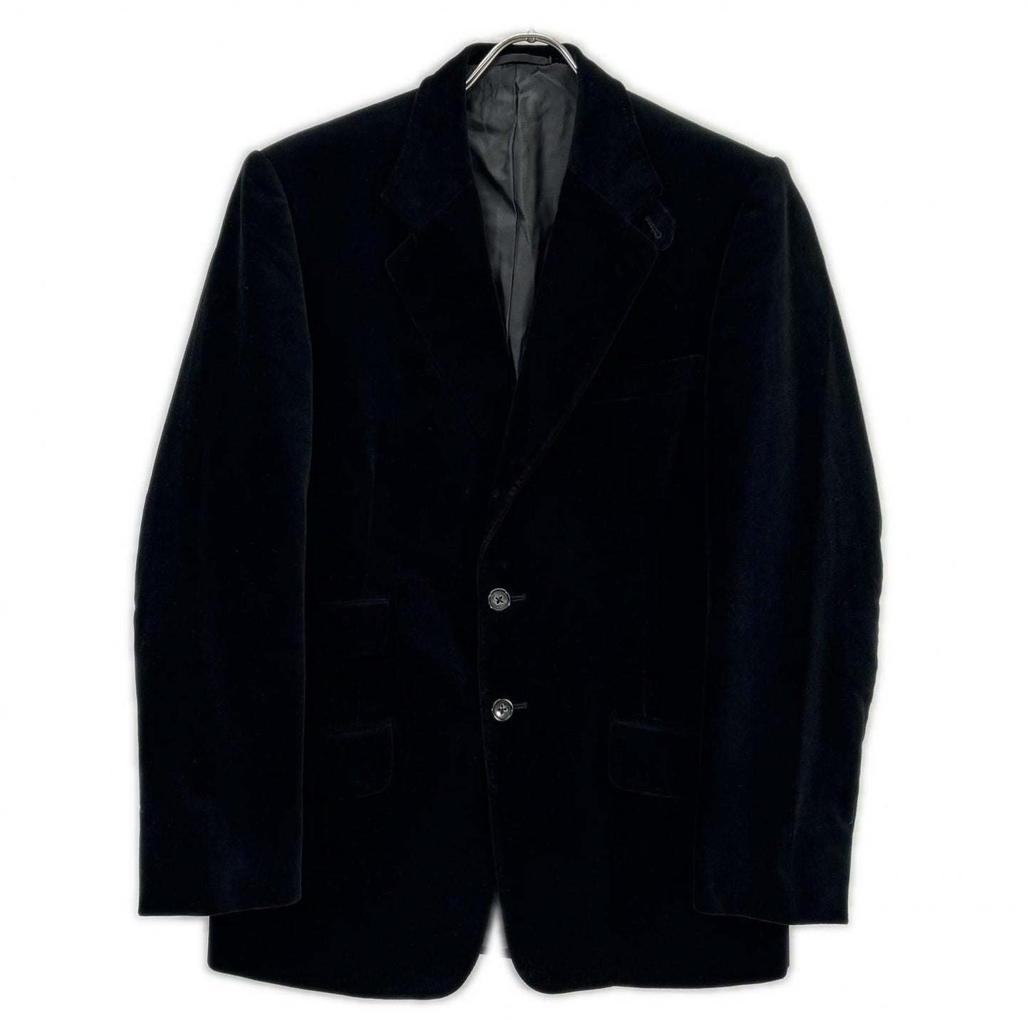 JILSANDER Black Velour Tailor Made 3B Blazer Size 44