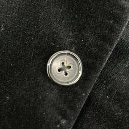 JILSANDER Black Velour Tailor Made 3B Blazer Size 44