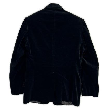 JILSANDER Black Velour Tailor Made 3B Blazer Size 44