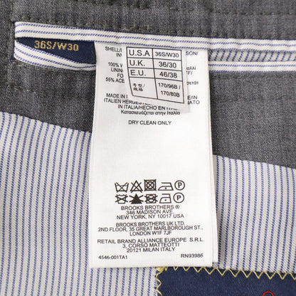 Brooks Brothers Wool 2B Tailored Jacket Gray Size 46