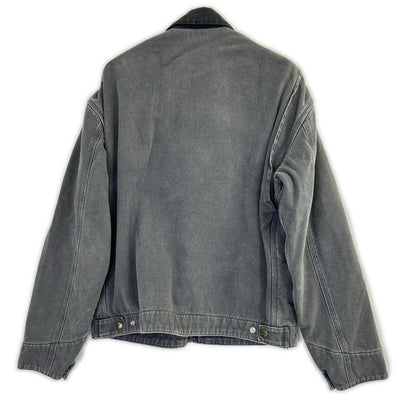Carhartt 90s J97 Leather Logo Detroit Jacket Gray