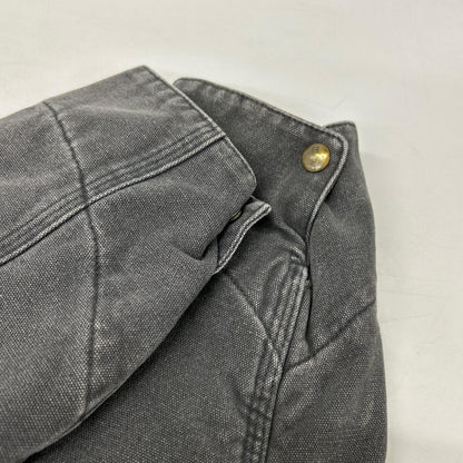 Carhartt 90s J97 Leather Logo Detroit Jacket Gray