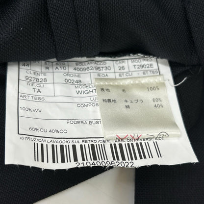 BOGLIOLI Wight Wool Tailored Blazer Black Size 44