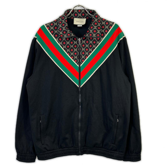 GUCCI GG Star Polyester Track Jacket Black Size M