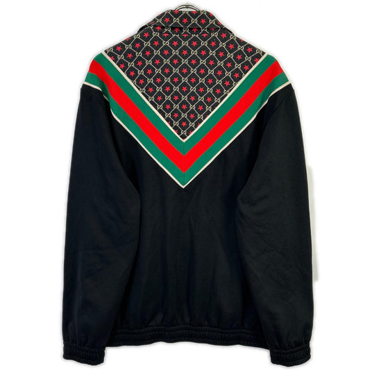 GUCCI GG Star Polyester Track Jacket Black Size M