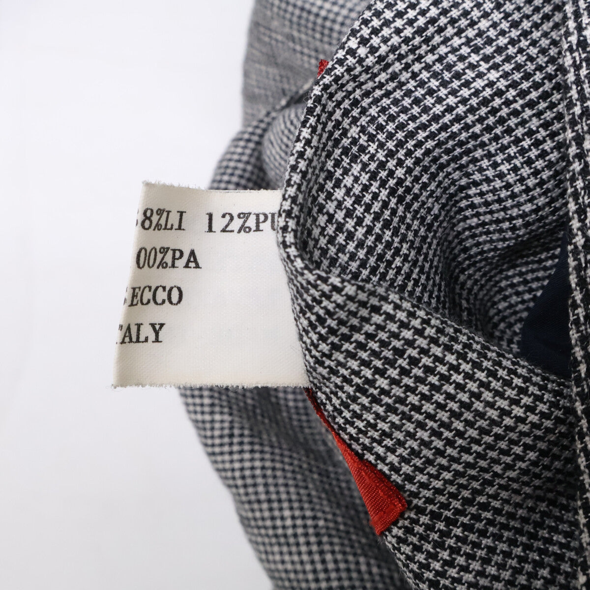 BOGLIOLI Houndstooth Reversible Coat Navy Gray Size 48