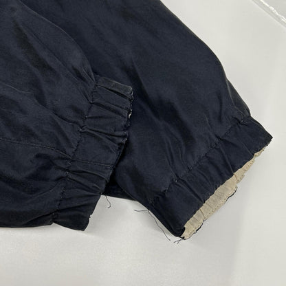 Kiton Navy Silk Nylon Zip-Up Jacket Size 46