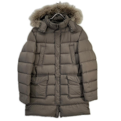 HERNO Legend Il Parka Down Coat Brown Size 46