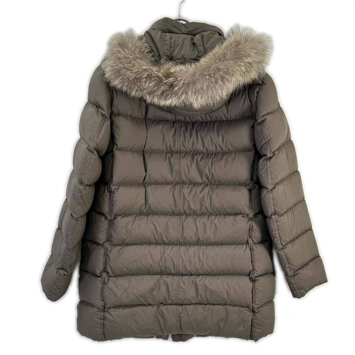 HERNO Legend Il Parka Down Coat Brown Size 46