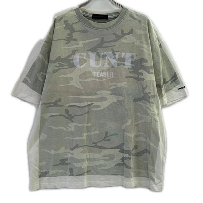 PROJECT G/R Camo Trompe-L'oeil T-Shirt White/Green